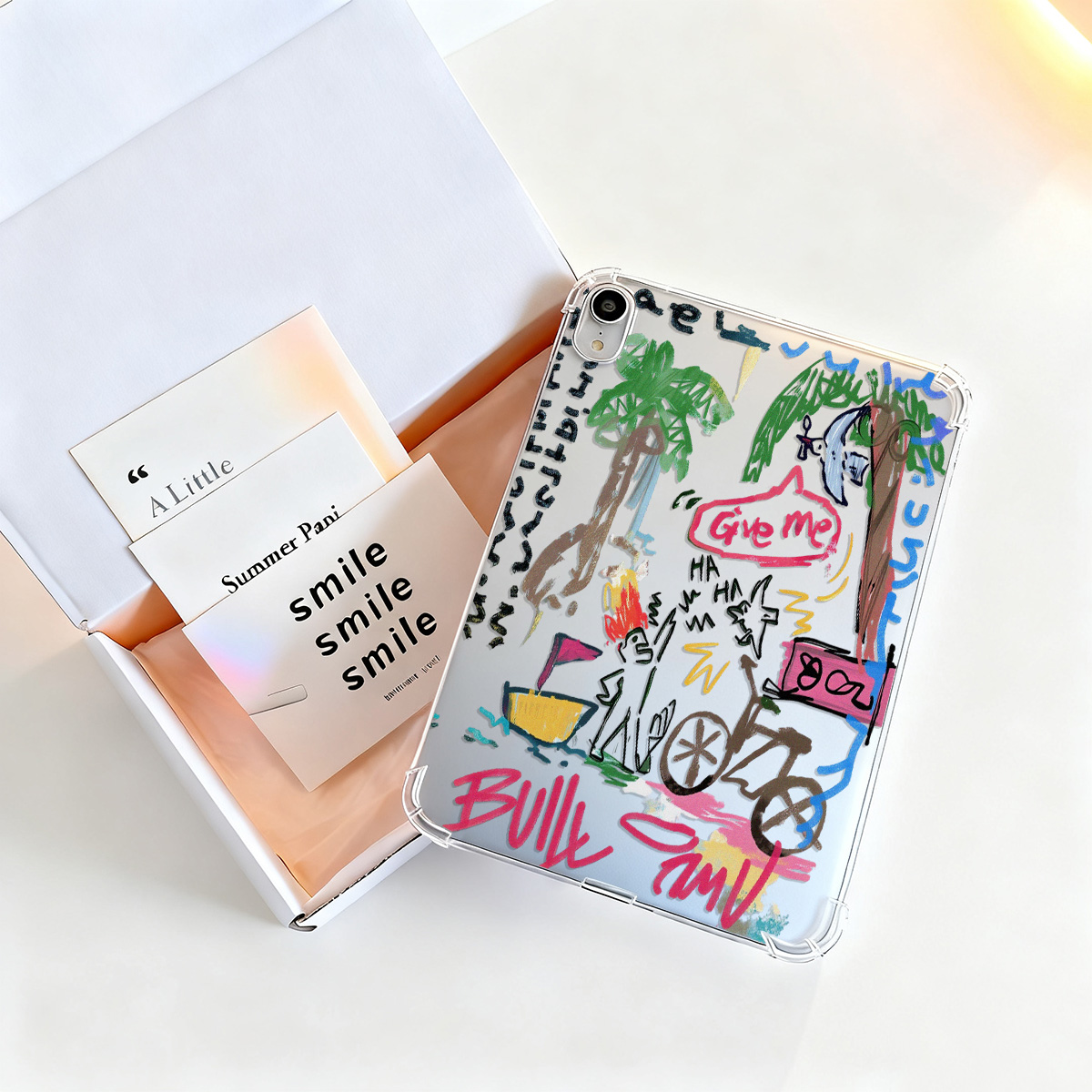 Crystal Clear Tablet Case for  – Street Fashion Graffiti recenzja i cena