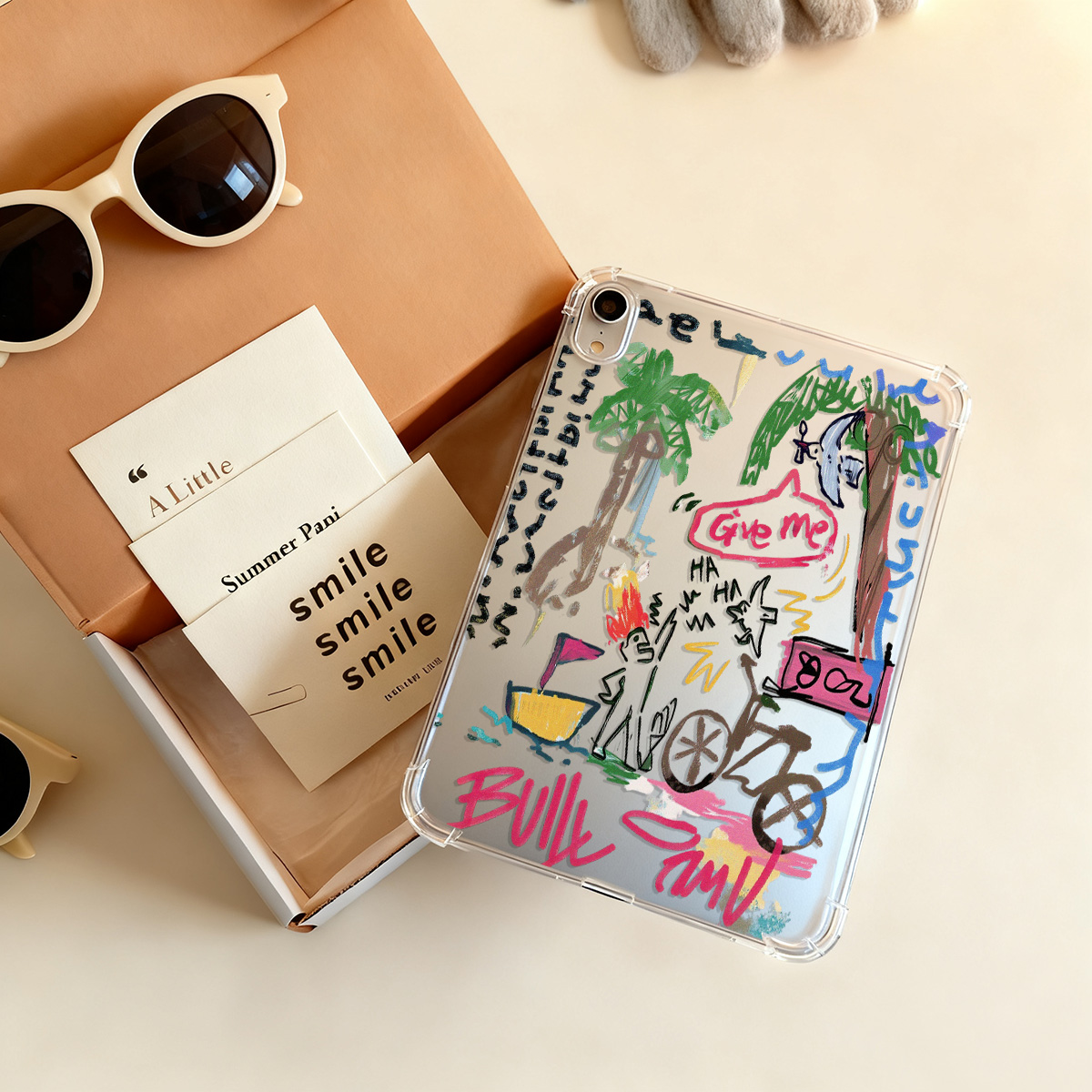 Crystal Clear Tablet Case for  – Street Fashion Graffiti recenzja i cena