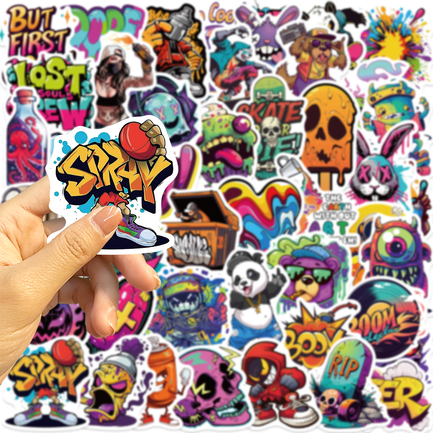50pcs Fashion Personalized Str – Street Fashion Graffiti recenzja i cena
