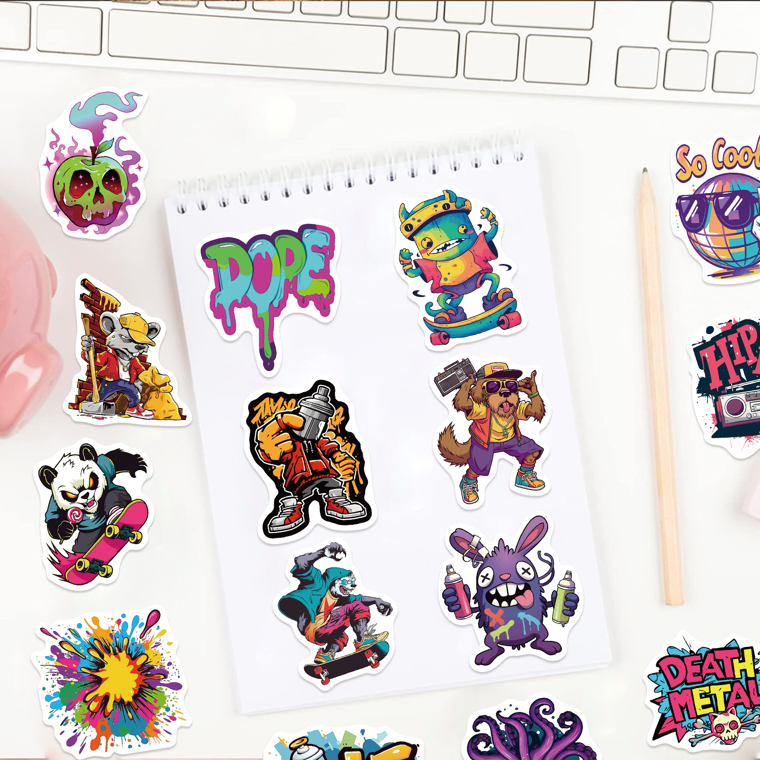 50pcs Fashion Personalized Str – Street Fashion Graffiti recenzja i cena