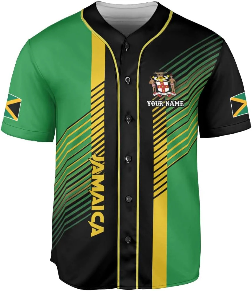 Personalized Name Jamaica Desi – Street Fashion Jersey recenzja i cena