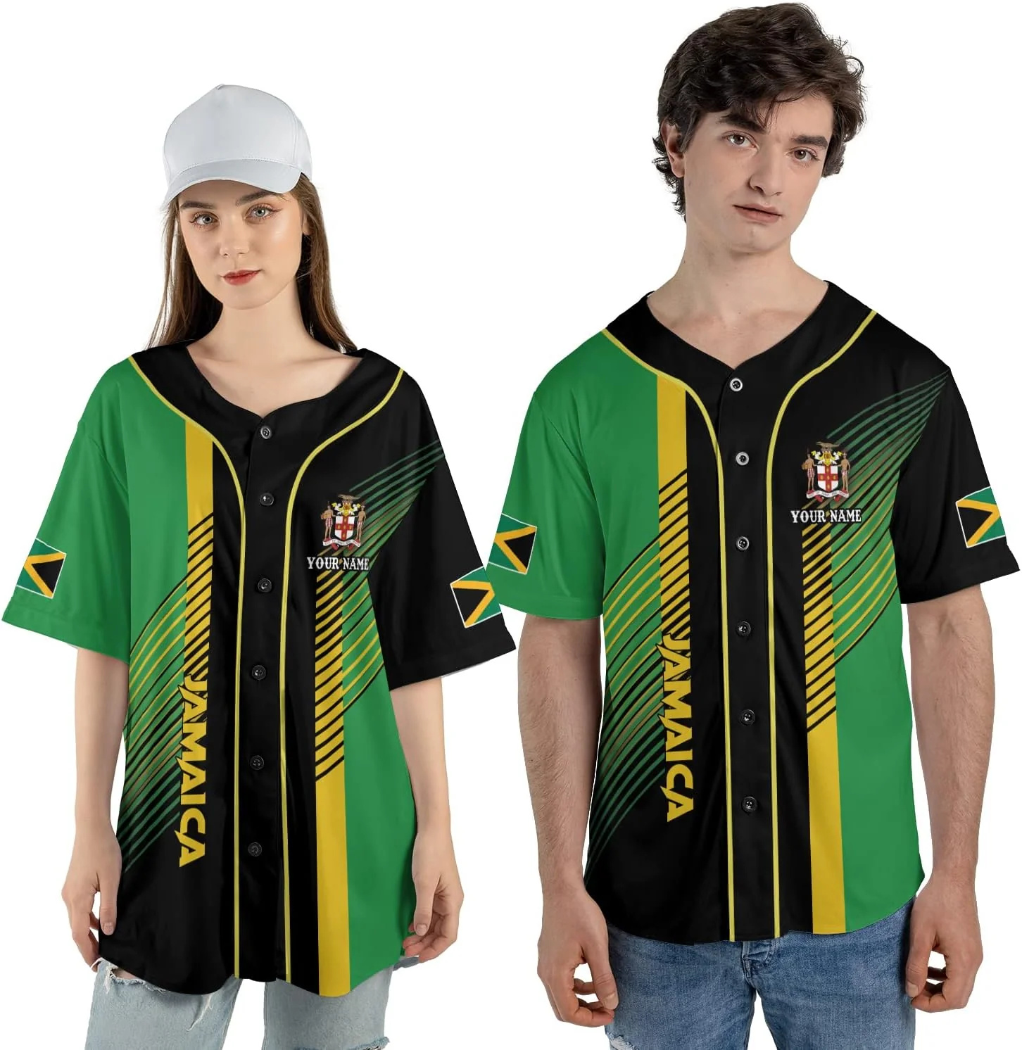 Personalized Name Jamaica Desi – Street Fashion Jersey recenzja i cena