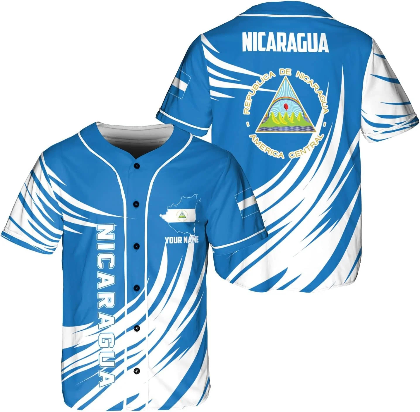 Personalized Name Nicaragua De – Street Fashion Jersey recenzja i cena