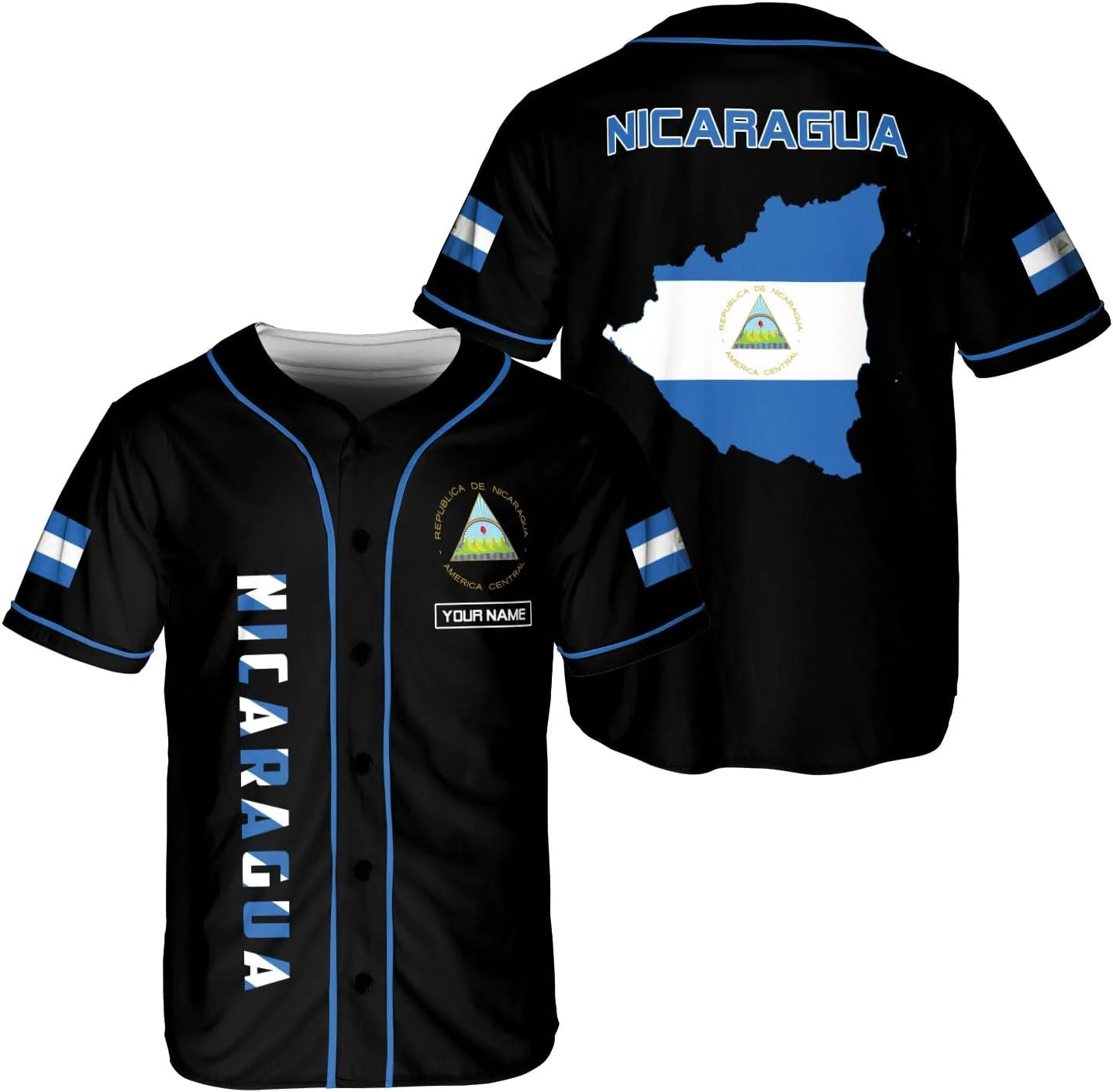 Personalized Name Nicaragua De – Street Fashion Jersey recenzja i cena