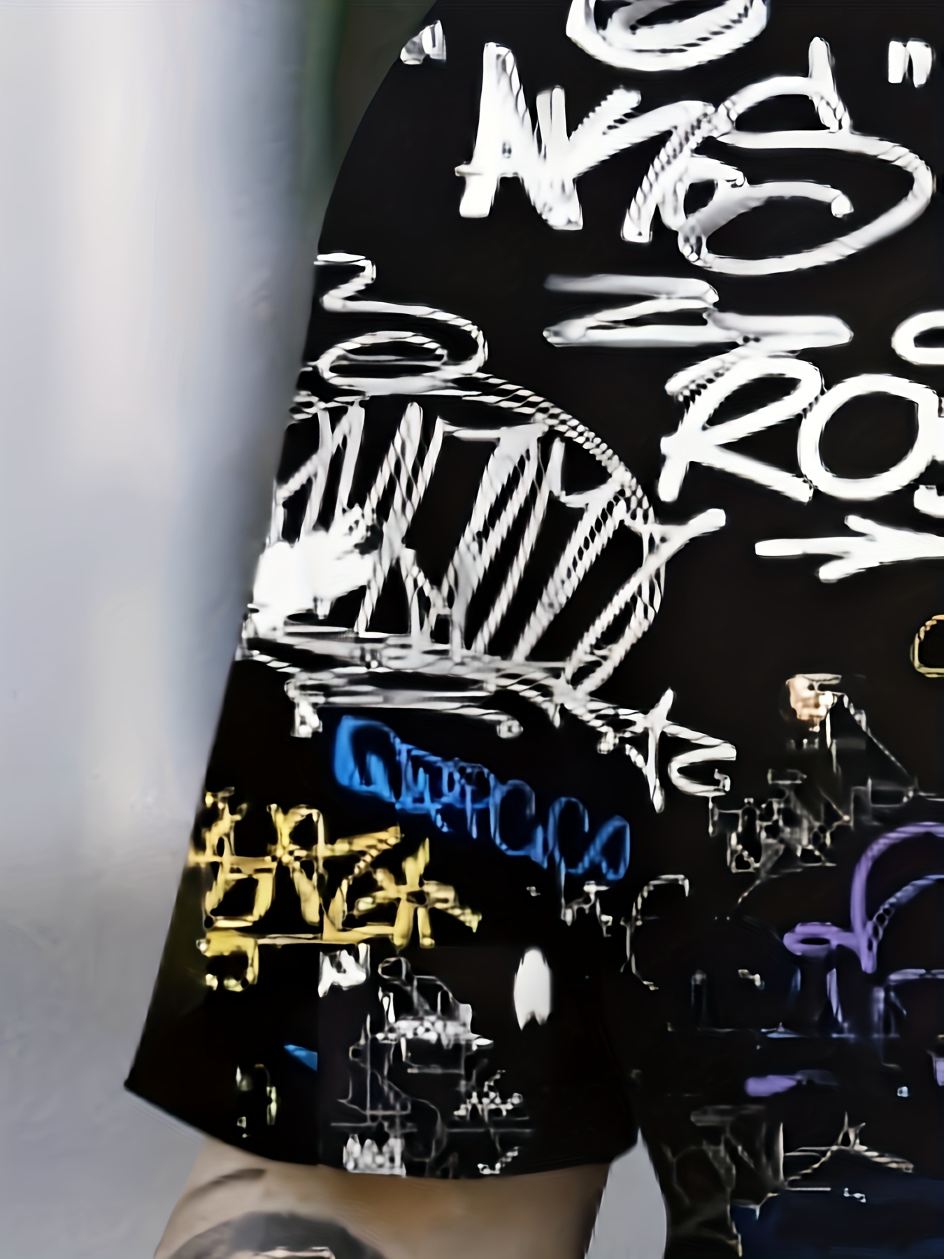 2026 Summer New Men's Short-Sl – Street Fashion Graffiti recenzja i cena