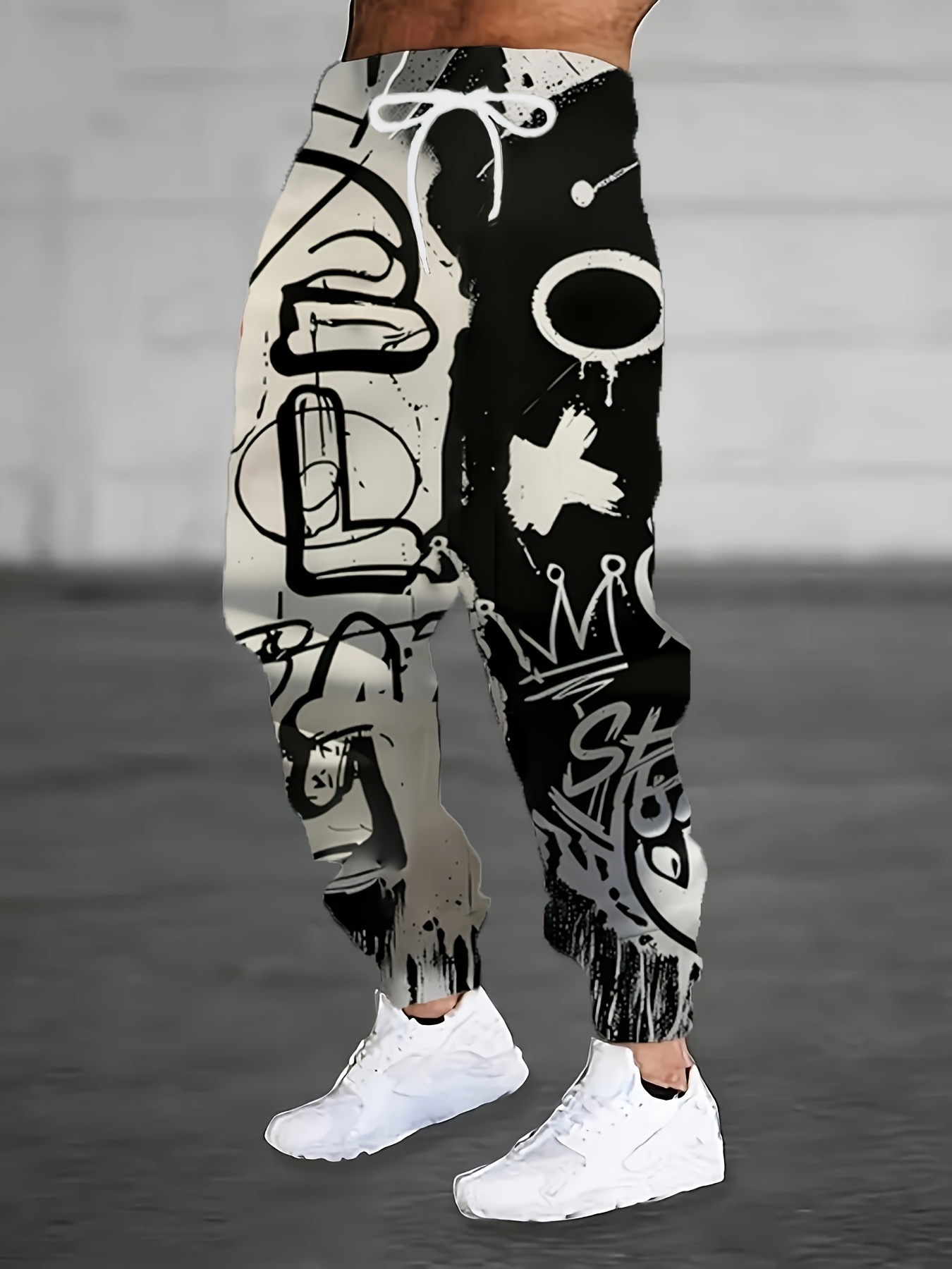 New Men's Fashion Autumn Lette – Street Fashion Graffiti recenzja i cena