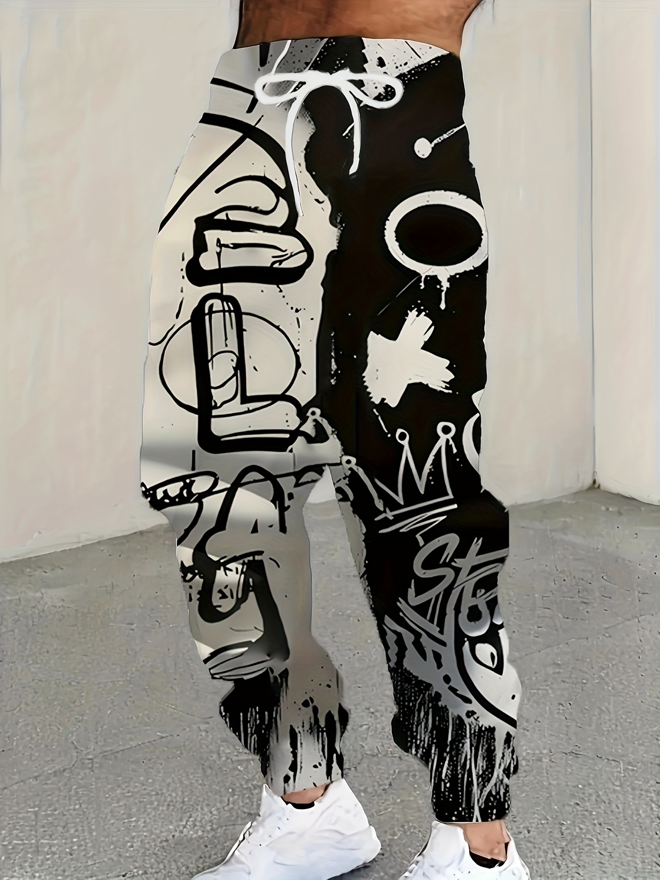 New Men's Fashion Autumn Lette – Street Fashion Graffiti recenzja i cena