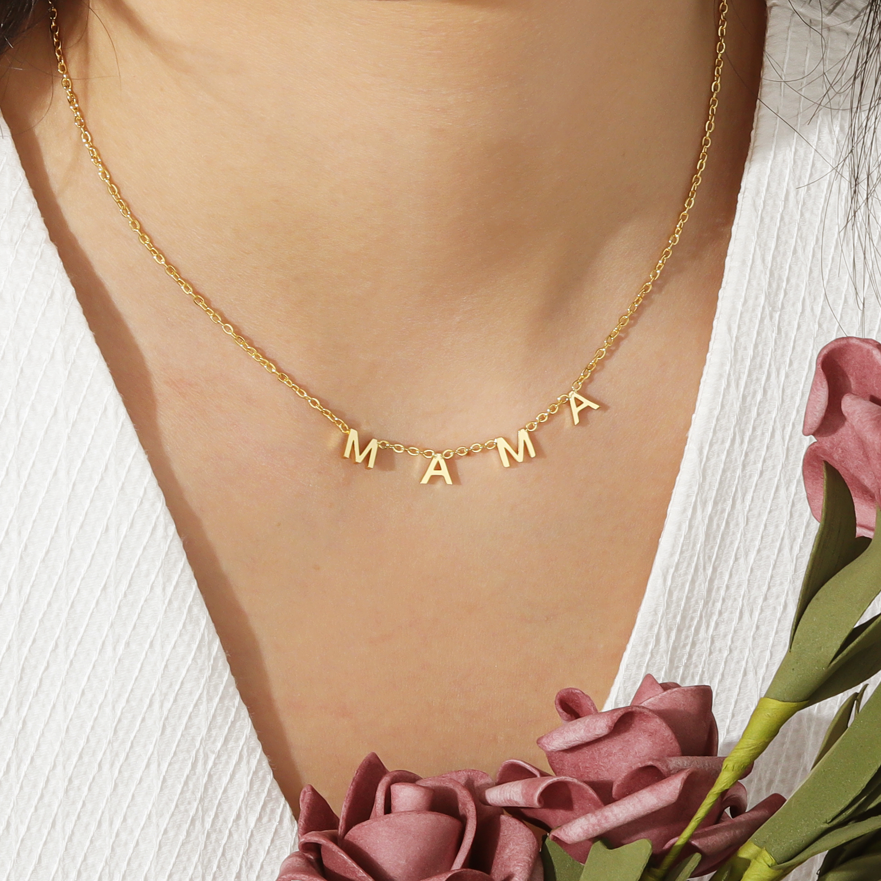 Qitian Personalized Initial Le – Street Fashion Necklace recenzja i cena