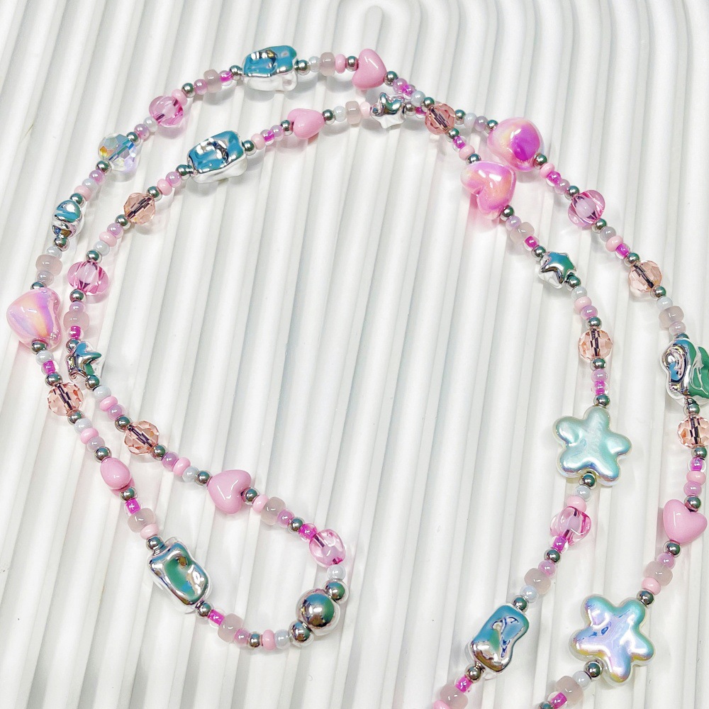 HERLOOK Pastel Y2K Heart Star  – Street Fashion Necklace recenzja i cena