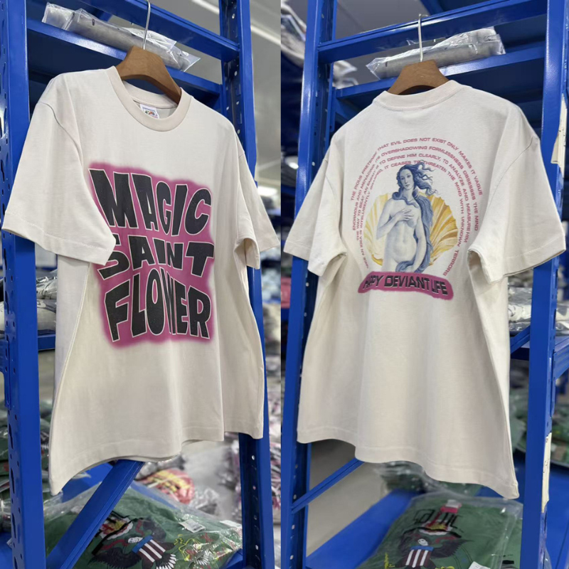 2026ss Saint T-shirts Cartoon  – Street Fashion Graffiti recenzja i cena