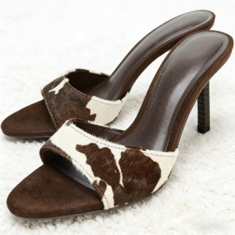 High Quality Suede Thin Heeled – Street Fashion Graffiti recenzja i cena