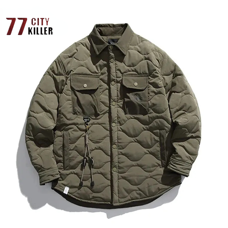 Vintage Cotton Jacket Men's Wi – Street Fashion Erkek recenzja i cena