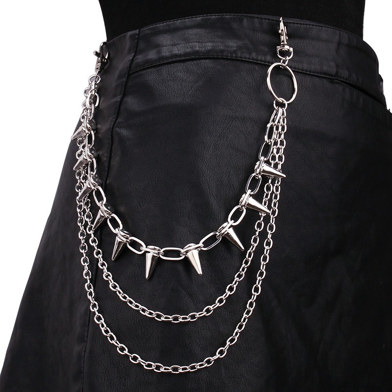 Hip Hop Punk Rock Metal Pants  – Street Fashion Necklace recenzja i cena