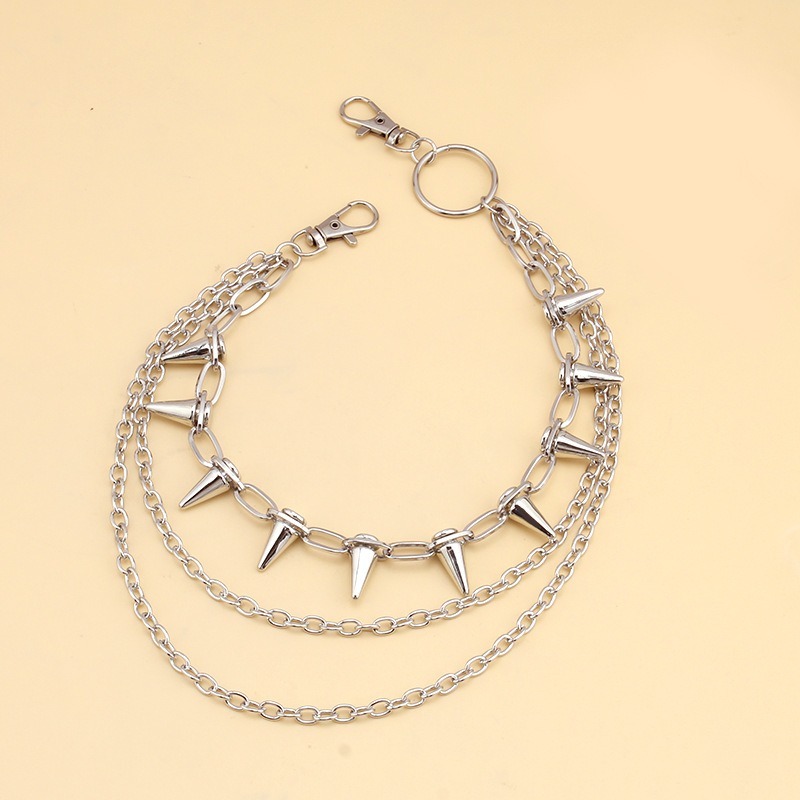 Hip Hop Punk Rock Metal Pants  – Street Fashion Necklace recenzja i cena