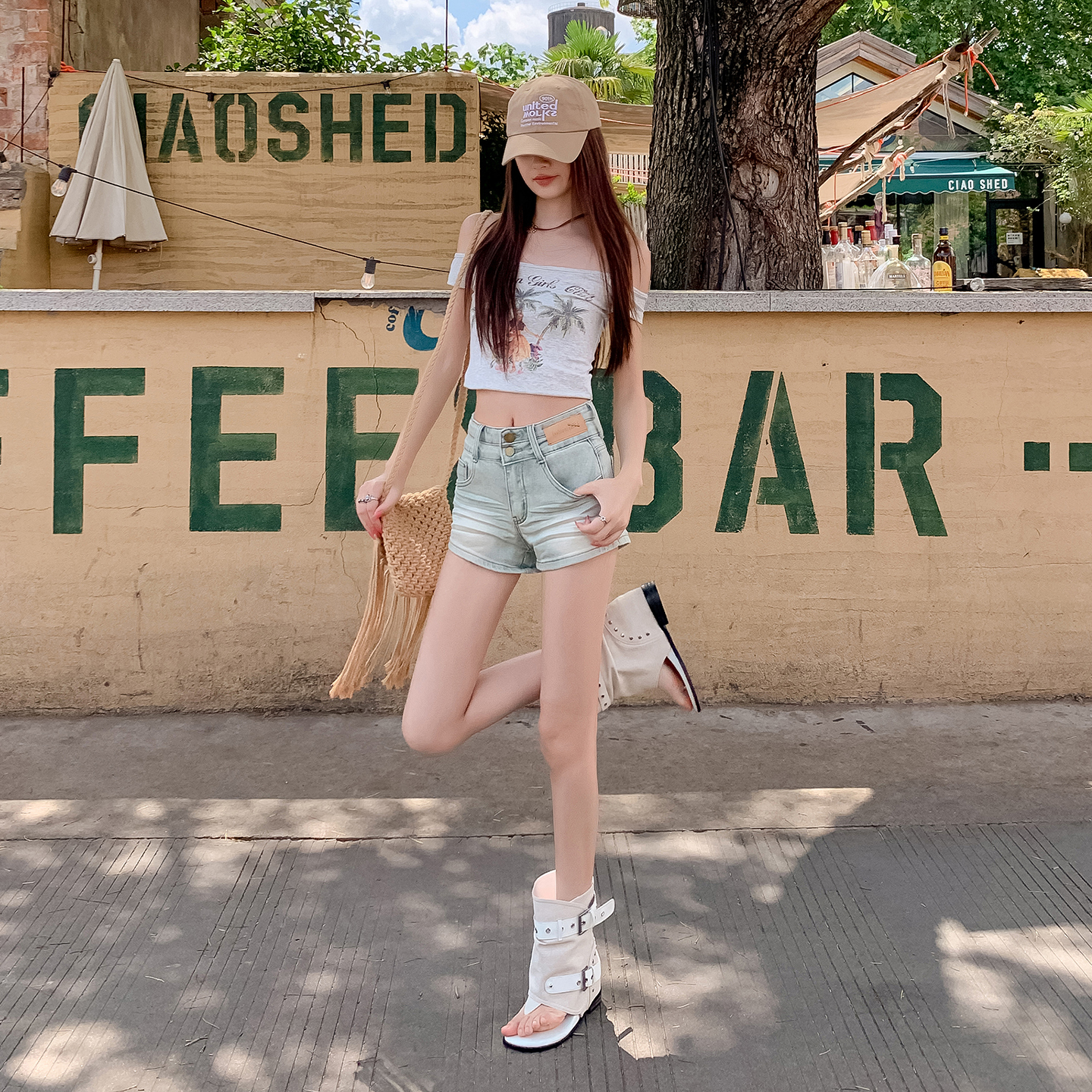 Women's Shorts Denim Shorts Su – Street Fashion Youth recenzja i cena