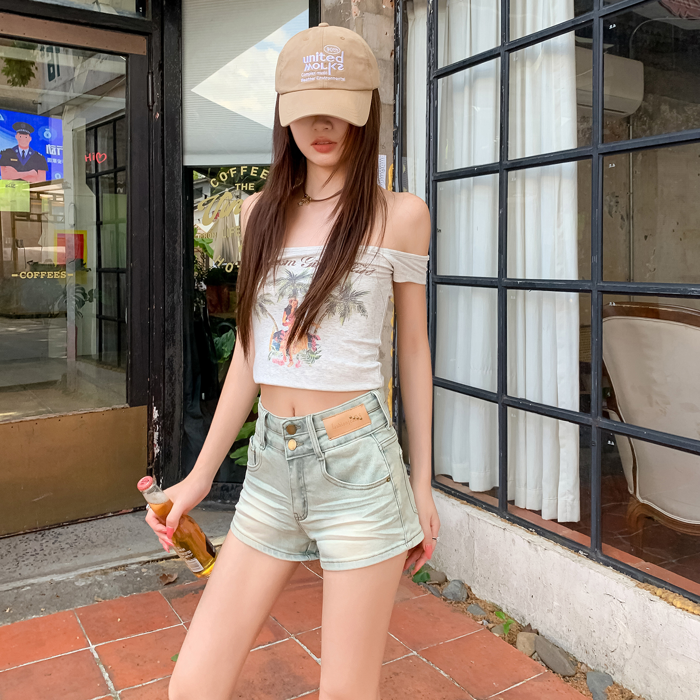 Women's Shorts Denim Shorts Su – Street Fashion Youth recenzja i cena