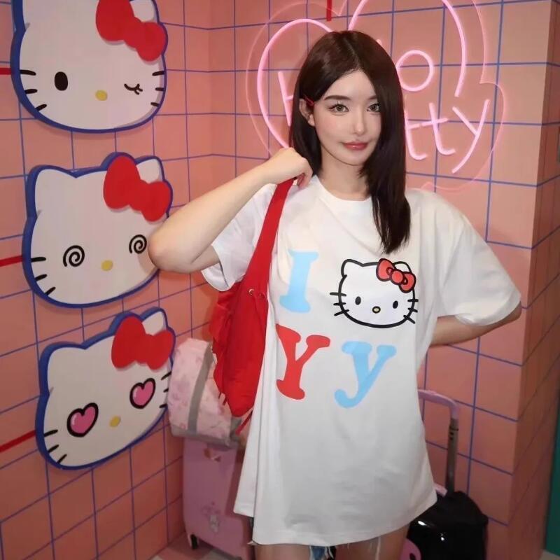 Short-Sleeved Sanrio Summer Pu – Street Fashion Jersey recenzja i cena