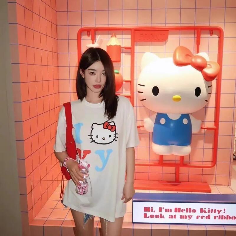 Short-Sleeved Sanrio Summer Pu – Street Fashion Jersey recenzja i cena