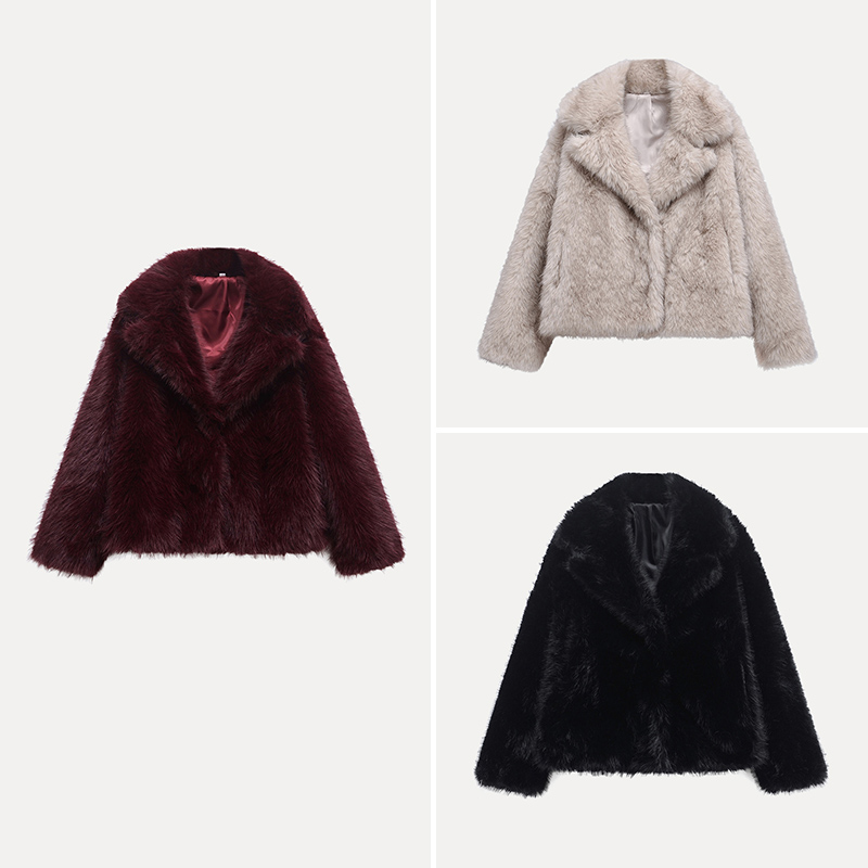 Spring 2025 Women's Faux Fur E – Street Fashion Youth recenzja i cena