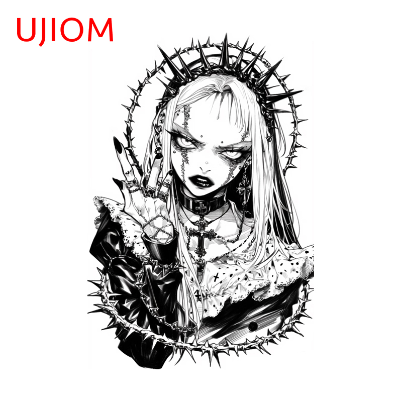 UJIOM Gothic Girl Black White  – Street Fashion Graffiti recenzja i cena