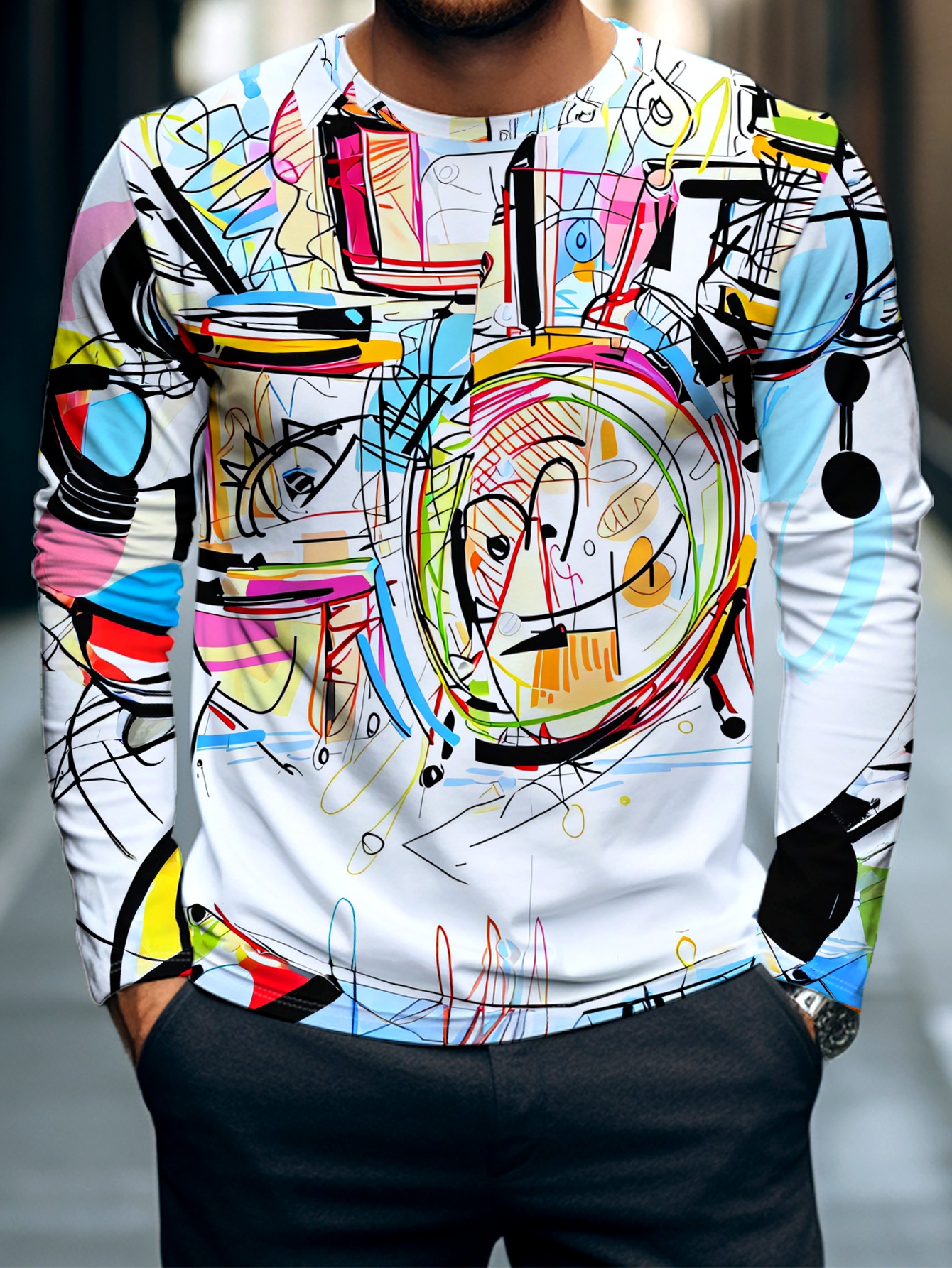 Colorful abstract graffiti lon – Street Fashion Graffiti recenzja i cena